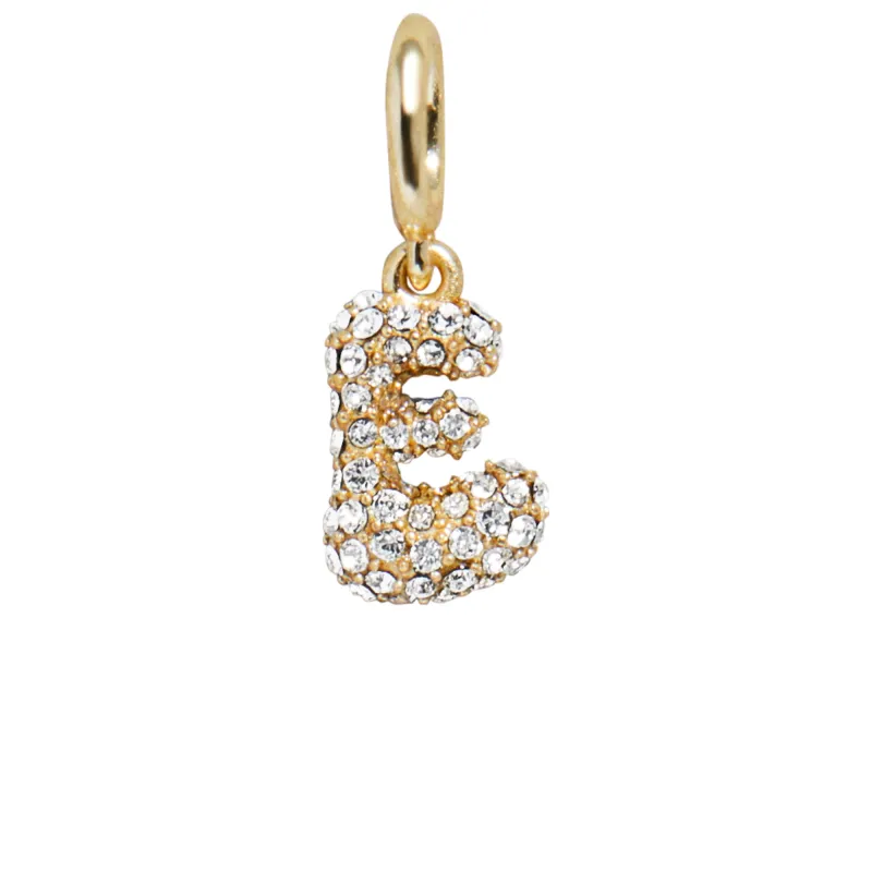 Pave Bubble Initial Cluster Charm - E sold by BaubleBar