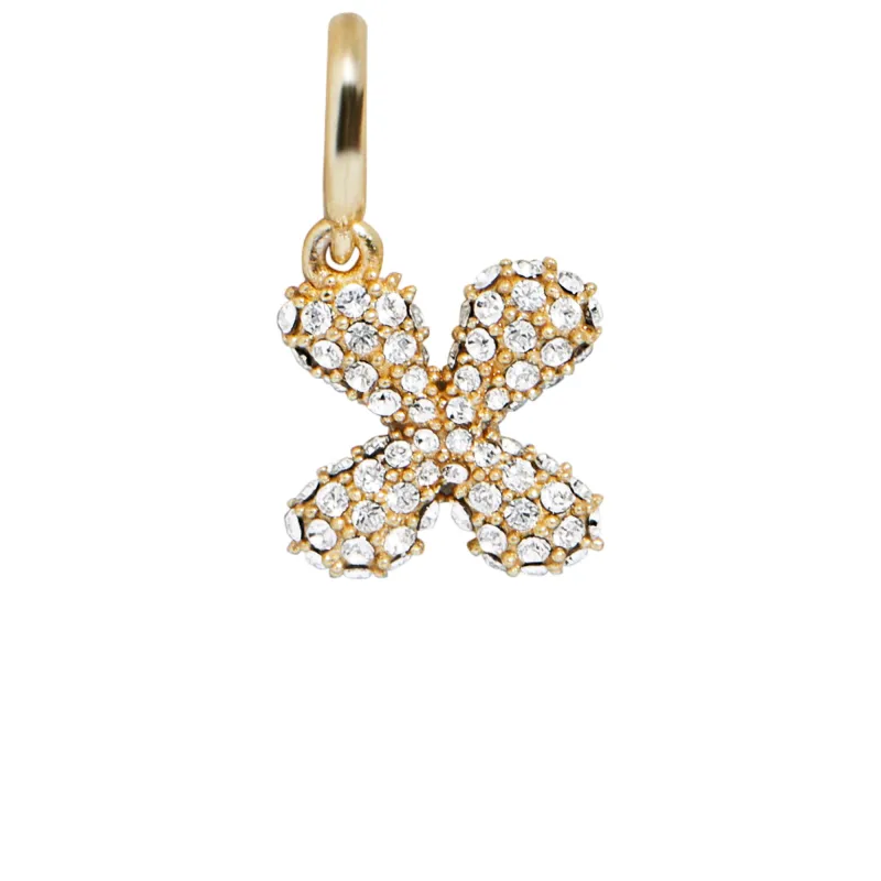 Pave Bubble Initial Cluster Charm - X sold by BaubleBar