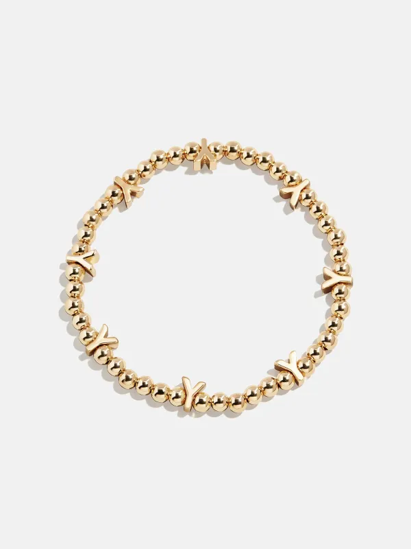 Gold Repeating Initial Pisa Bracelet - Y sold by BaubleBar