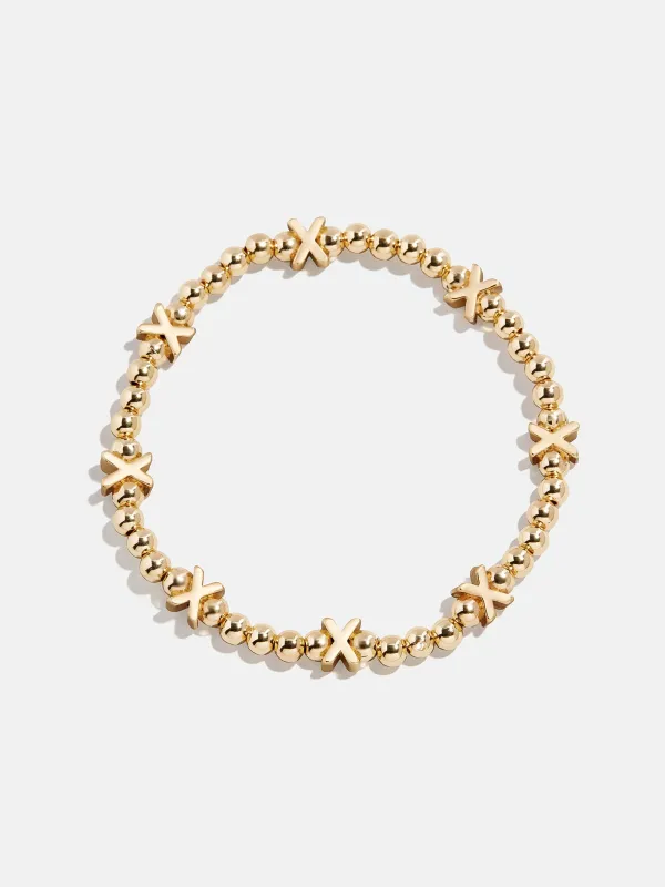 Gold Repeating Initial Pisa Bracelet - X sold by BaubleBar