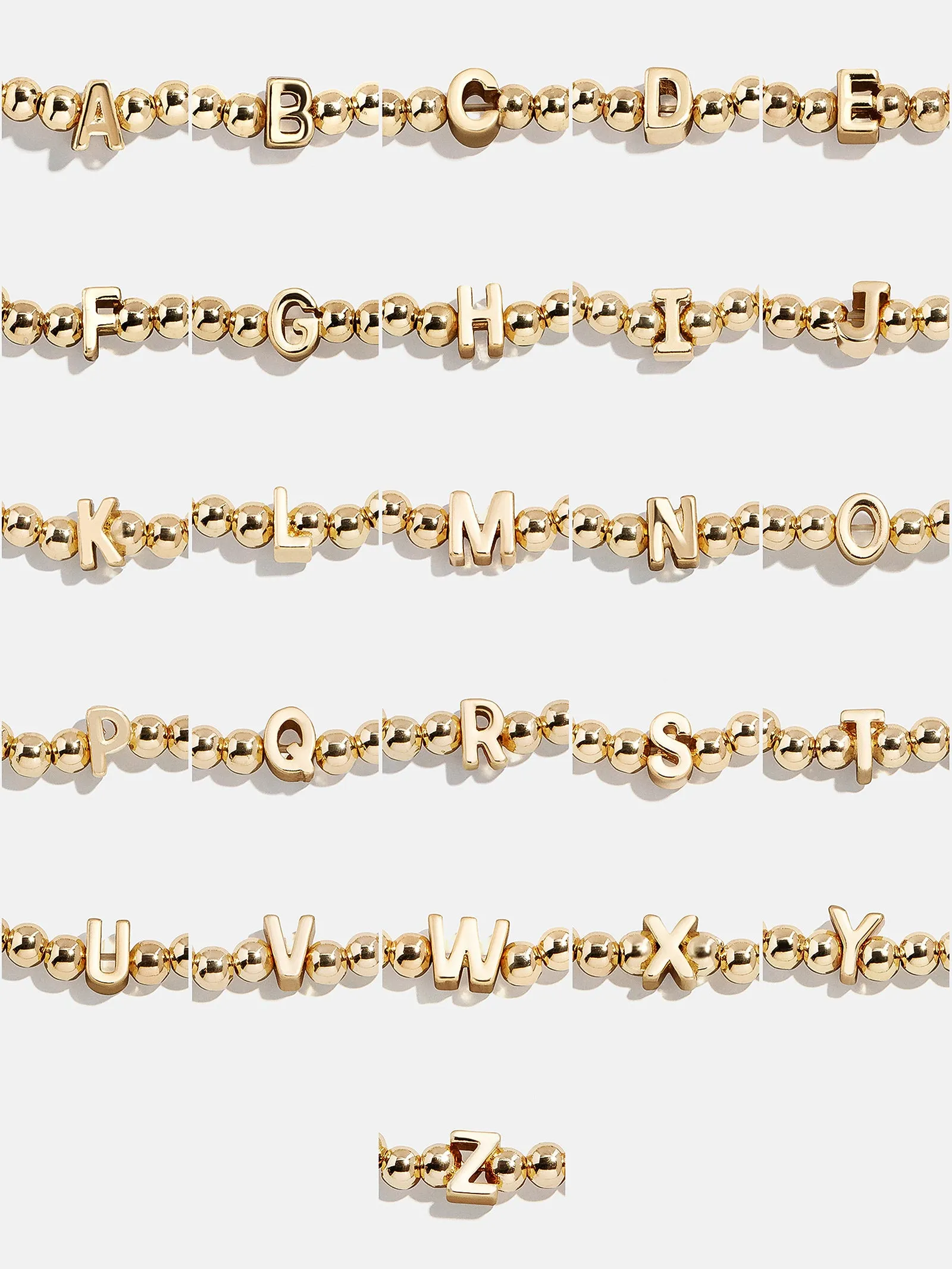 Gold Repeating Initial Pisa Bracelet - R sold by BaubleBar product image thumbnail 4