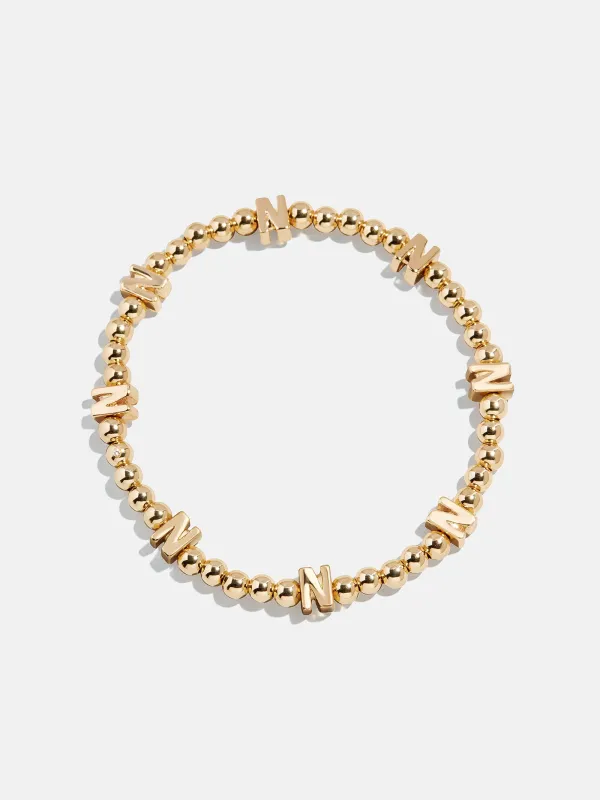 Gold Repeating Initial Pisa Bracelet - N sold by BaubleBar