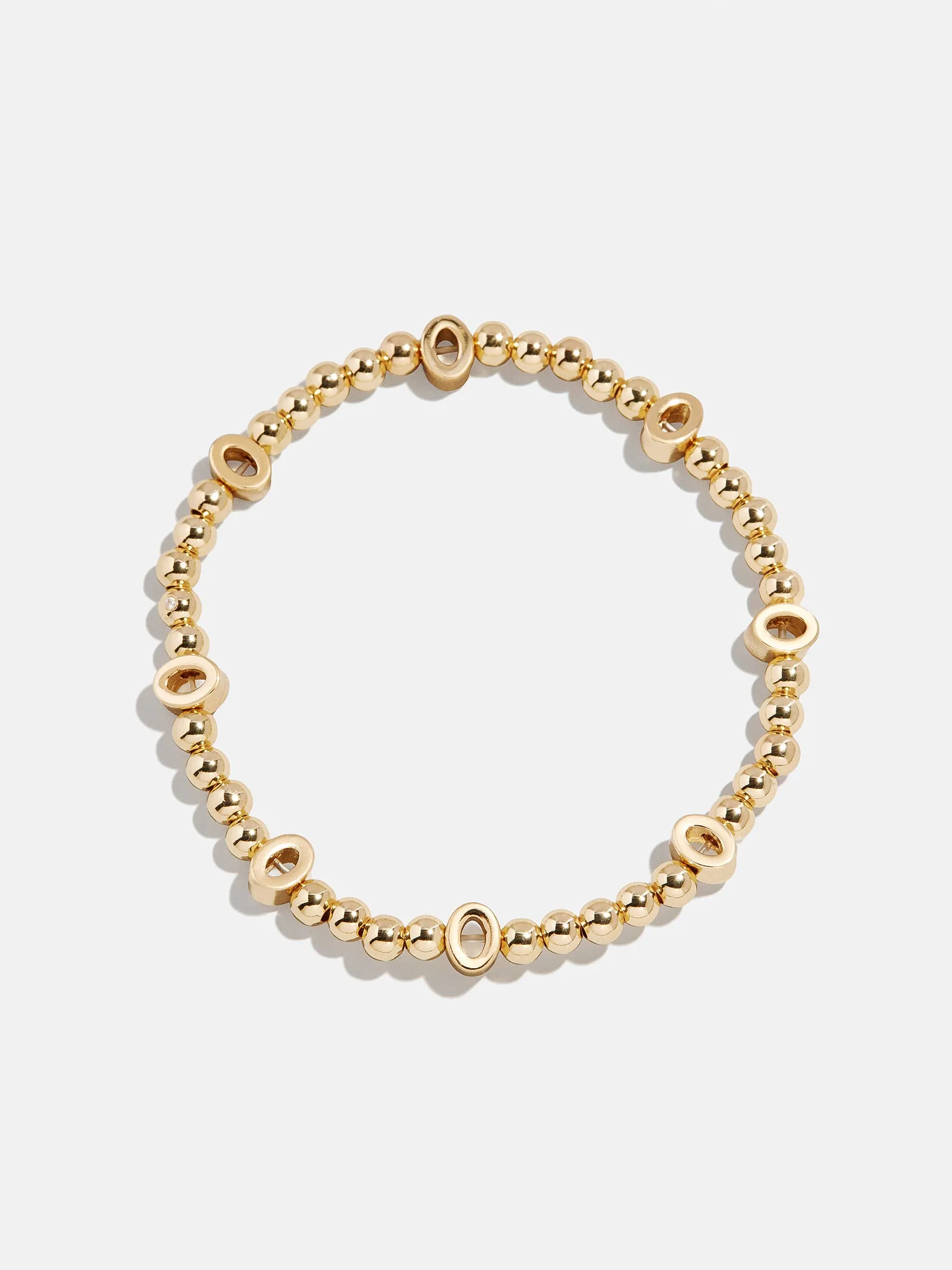 Gold Repeating Initial Pisa Bracelet - O sold by BaubleBar
