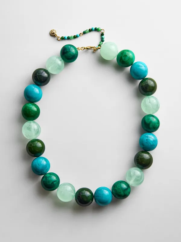 Jane Beaded Necklace - Blue Multi sold by BaubleBar