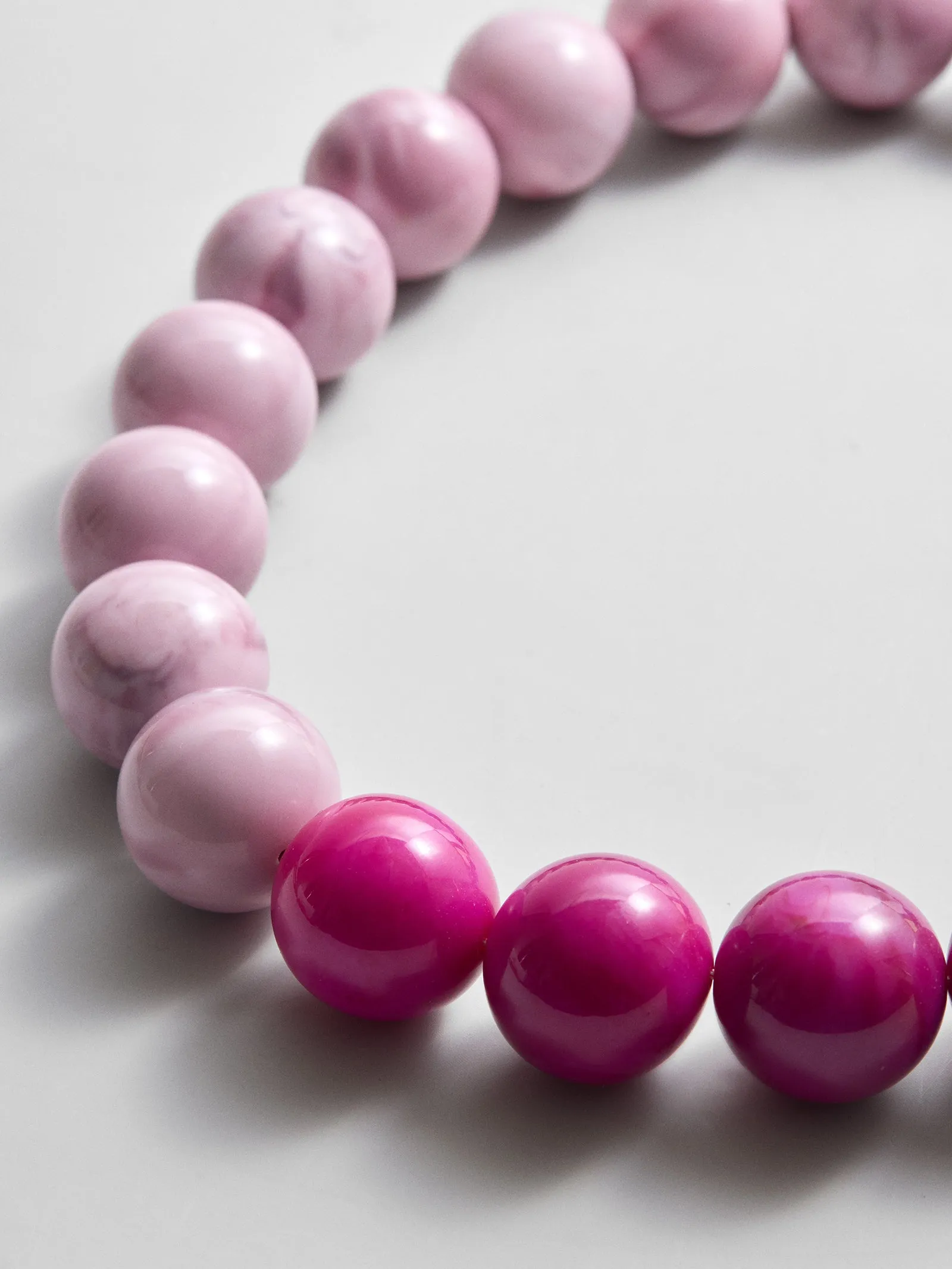 Jane Beaded Necklace - Dark Pink Quartz/Smoky Rose Quartz sold by BaubleBar product image thumbnail 3