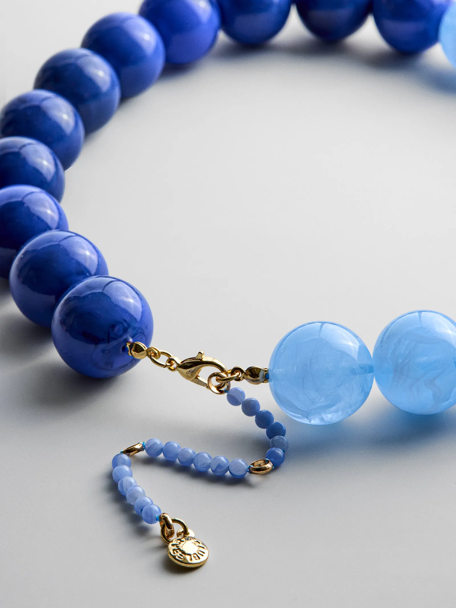 Jane Beaded Necklace - Lapis/Blue Lace Agate sold by BaubleBar product image thumbnail 4
