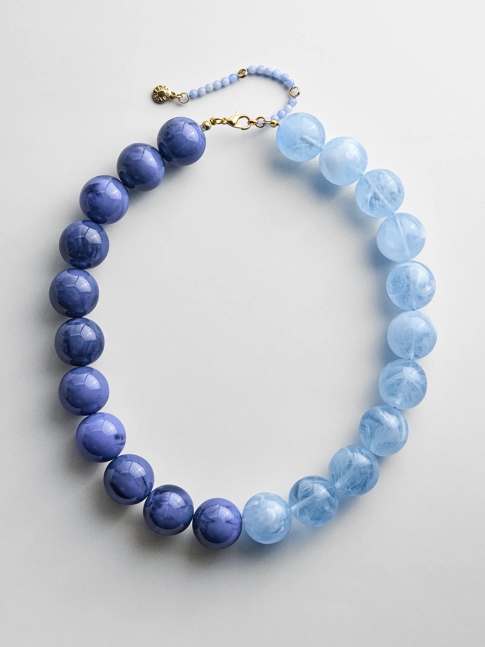 Jane Beaded Necklace - Lapis/Blue Lace Agate sold by BaubleBar