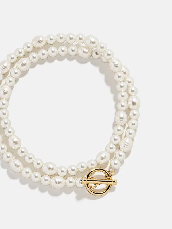 Charlotte Pearl Layered Bracelet - Pearl sold by BaubleBar