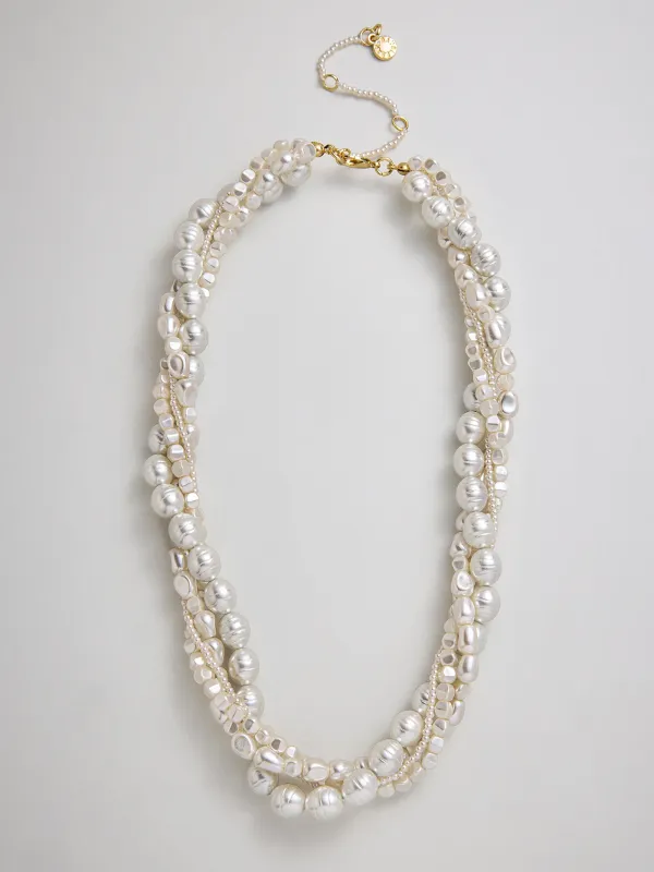 Adeline Pearl Layered Collar Necklace - Adeline Pearl Layered Collar Necklace sold by BaubleBar