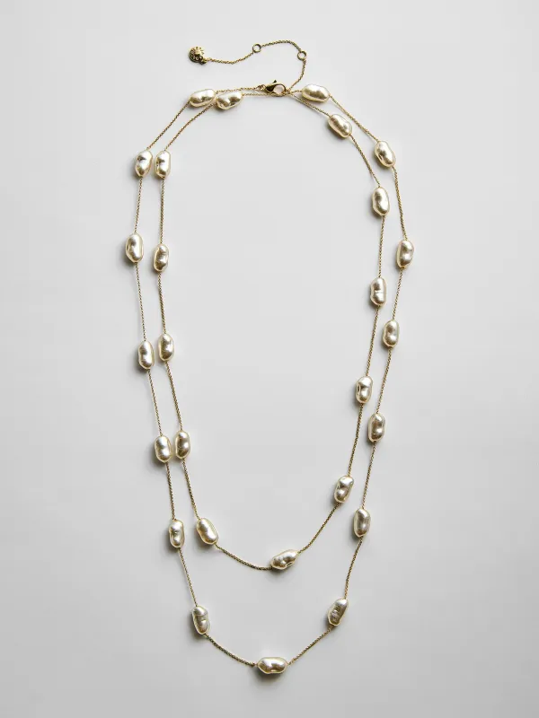Teagan Long Pearl Necklace - Teagan Long Pearl Necklace sold by BaubleBar