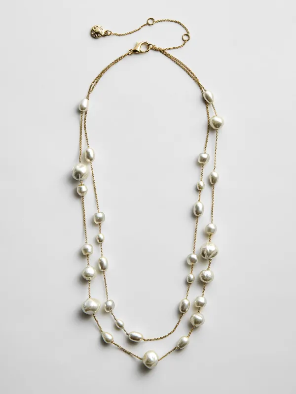 Blair Layered Pearl Necklace - Blair Layered Pearl Necklace sold by BaubleBar