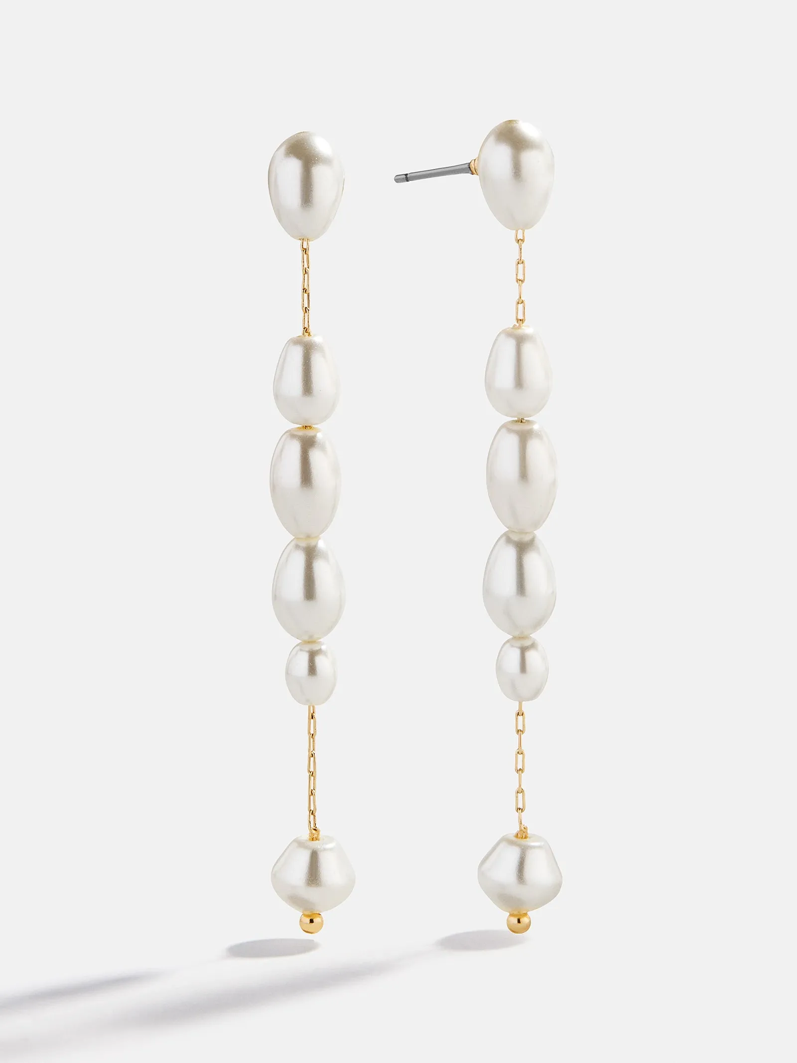 Cindy Pearl Earrings - Gold/Pearl sold by BaubleBar
