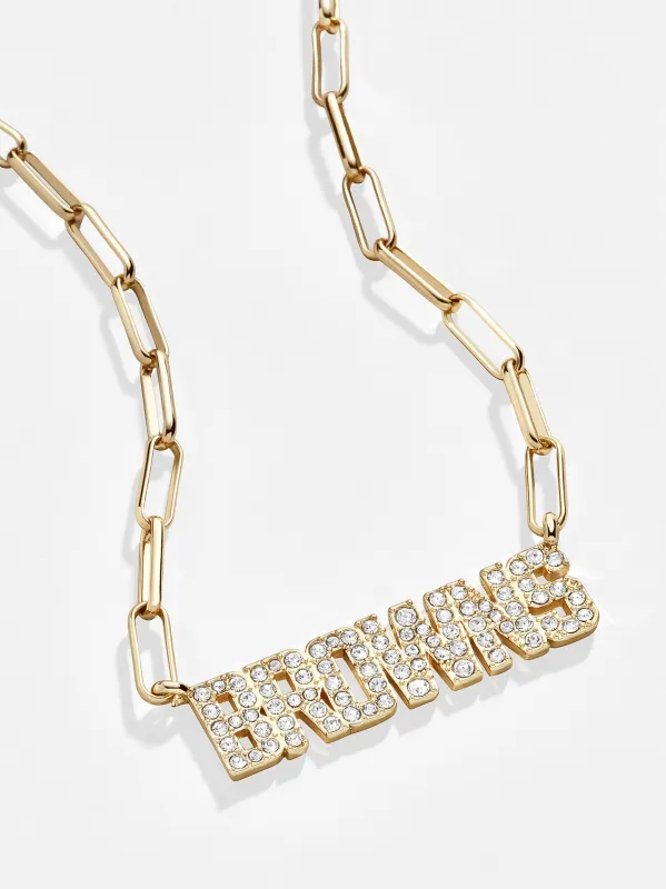 Cleveland Browns NFL Gold Chain Necklace - Cleveland Browns sold by BaubleBar