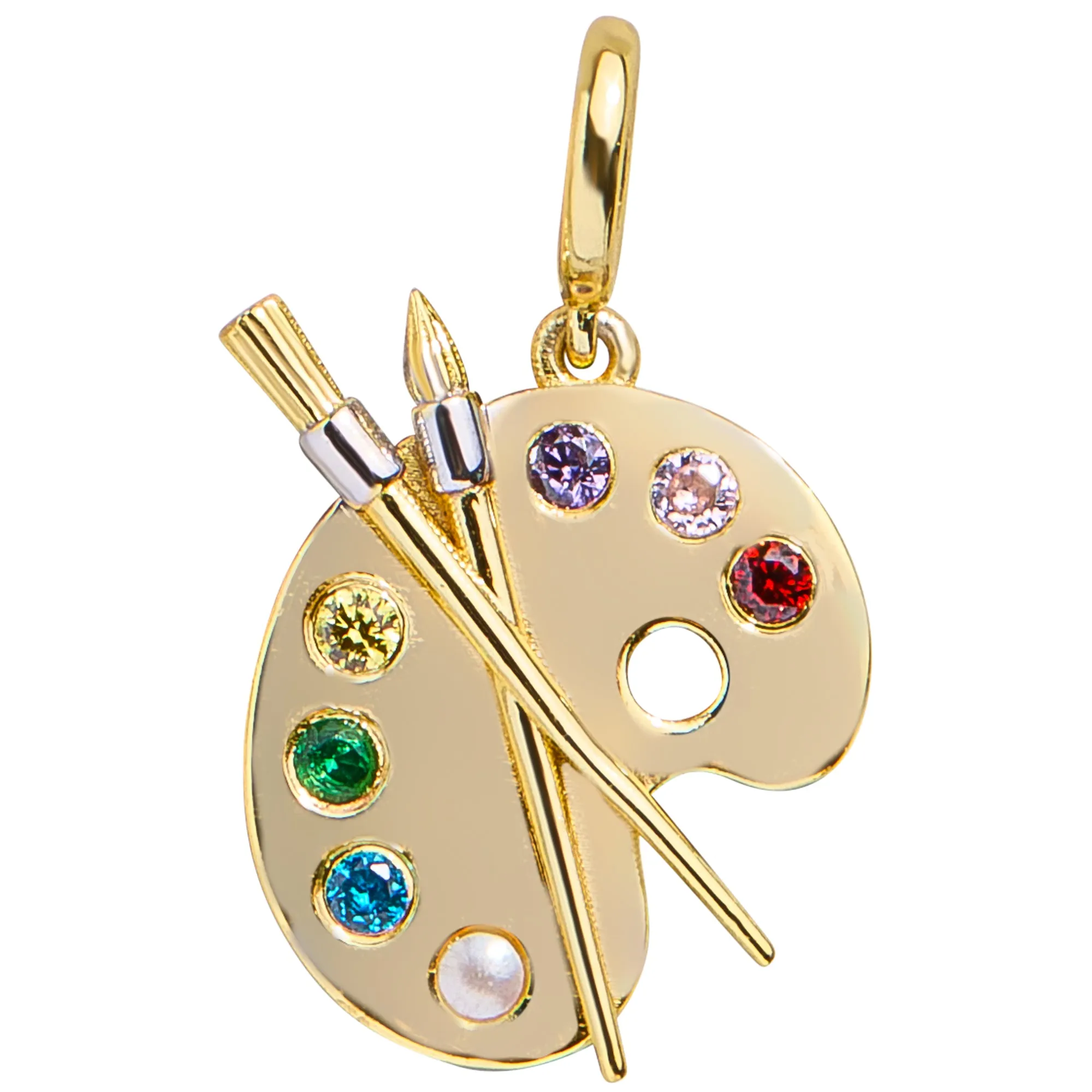 Hobbies Cluster Charm - Painting Palette - Multi sold by BaubleBar