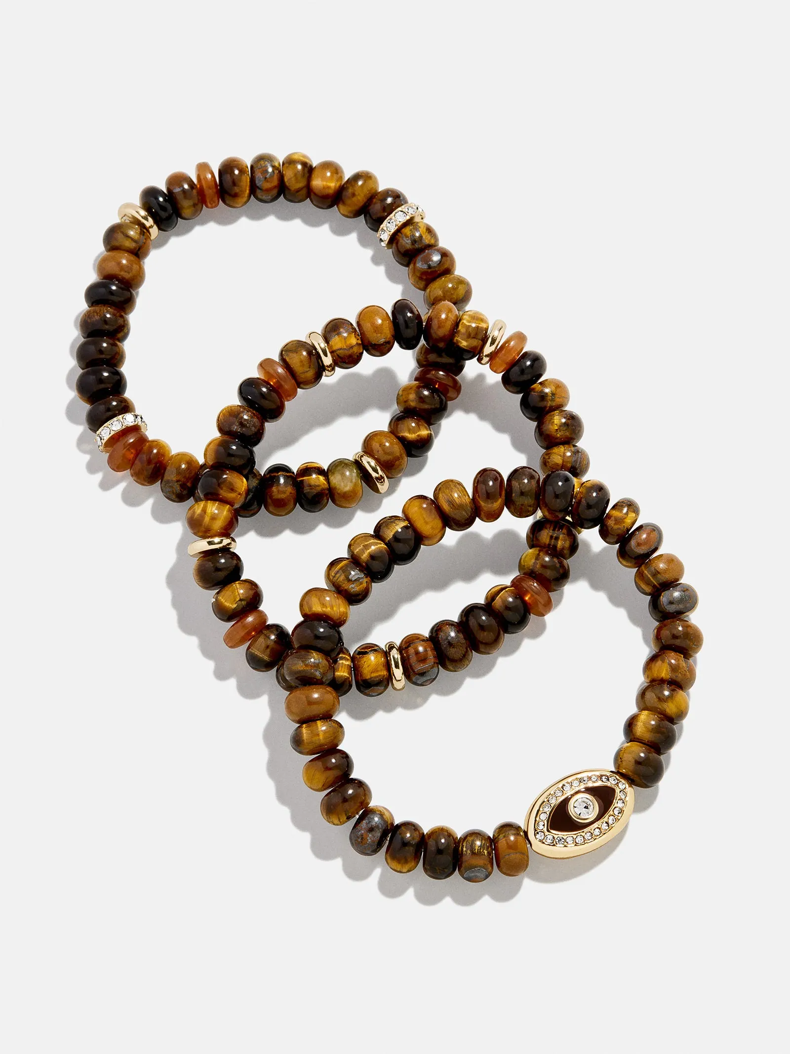 Energy Aligned Evil Eye Bracelet Set - Tiger's Eye sold by BaubleBar product image thumbnail 4