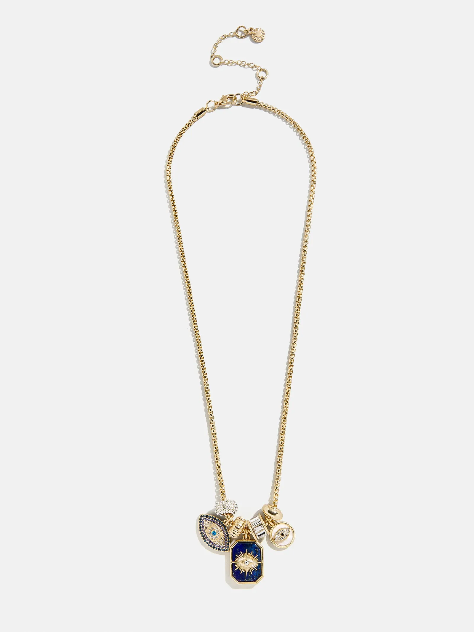 Evil Eye Charm Necklace - Lapis Evil Eye sold by BaubleBar product image thumbnail 4