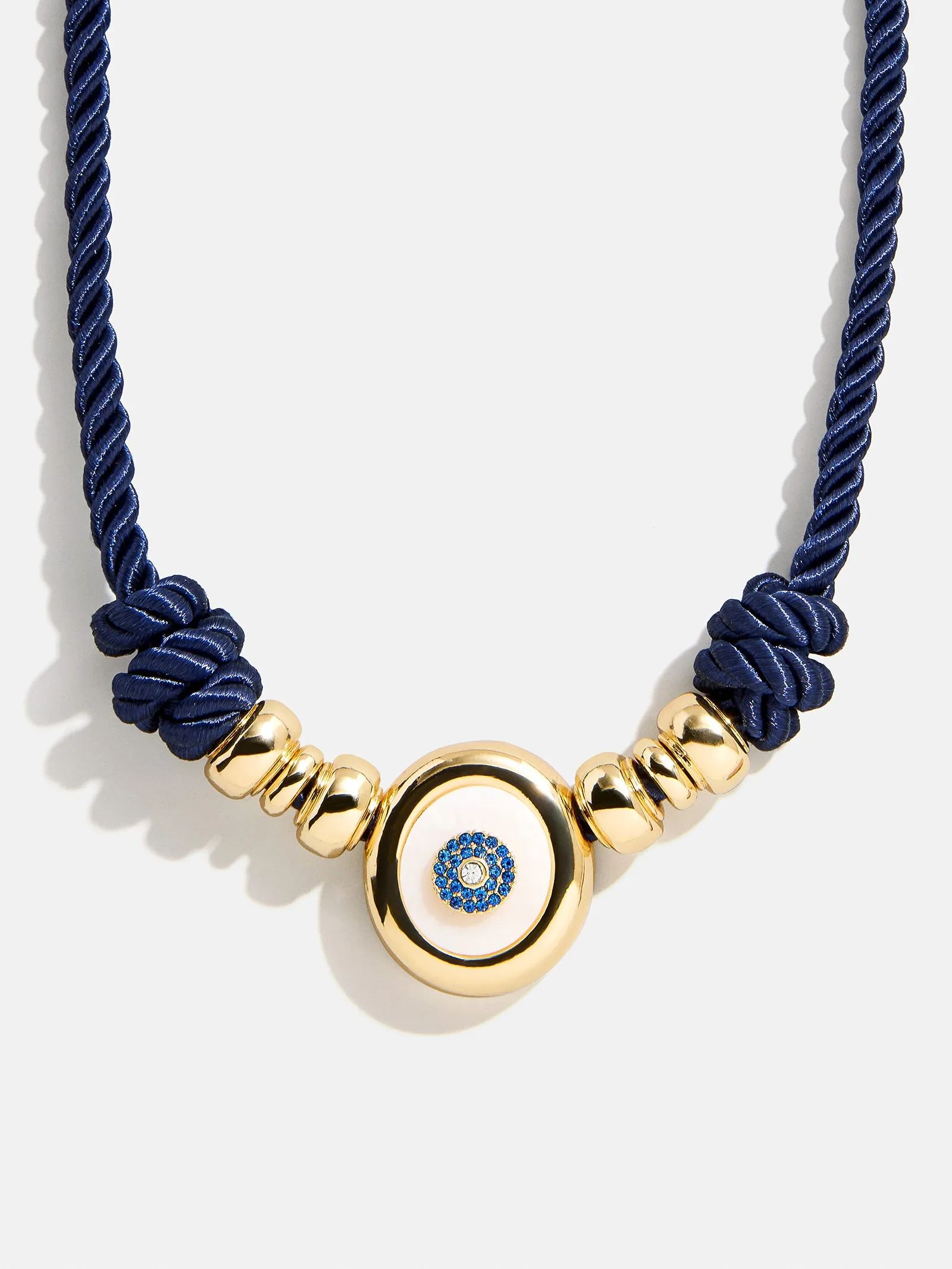 Eye Candy Evil Eye Cord Necklace - Gold/Blue sold by BaubleBar product image thumbnail 3