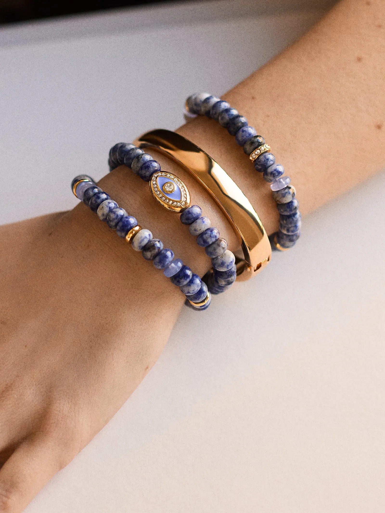 Energy Aligned Evil Eye Bracelet Set - Blue sold by BaubleBar product image thumbnail 2