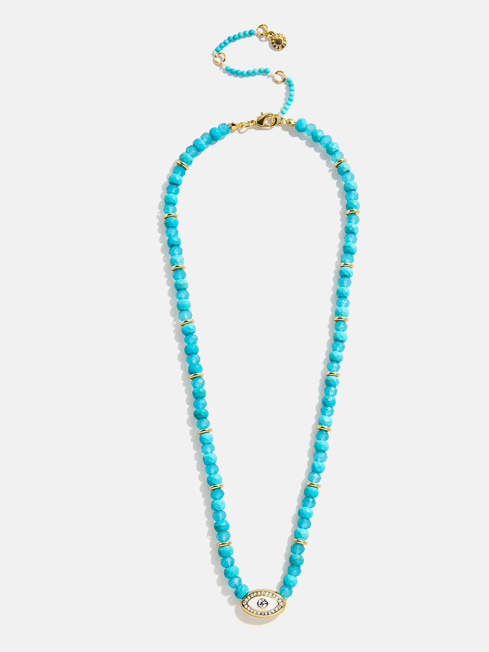 Positive View Semi-Precious Evil Eye Necklace - Turquoise sold by BaubleBar product image thumbnail 3