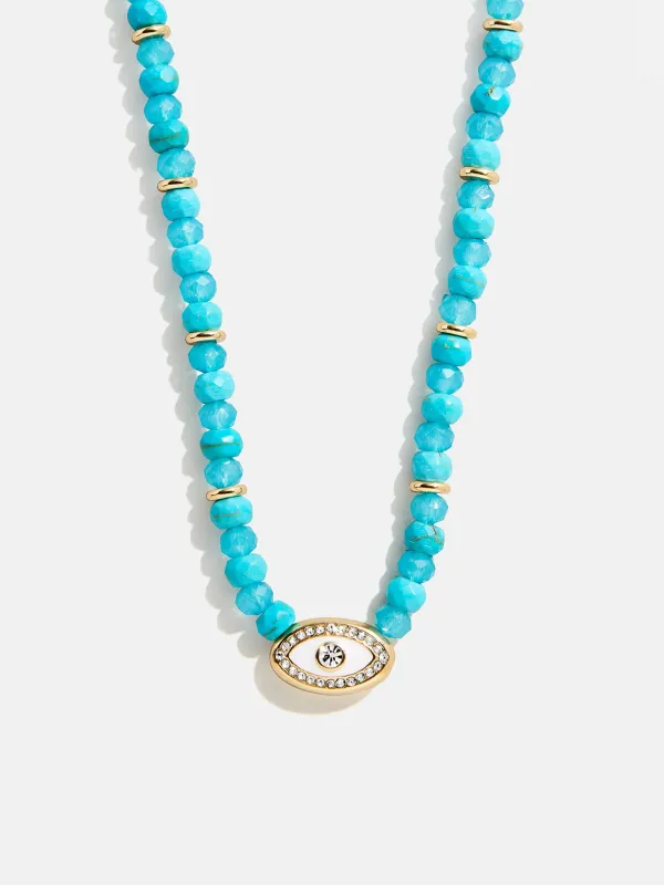 Positive View Semi-Precious Evil Eye Necklace - Turquoise sold by BaubleBar