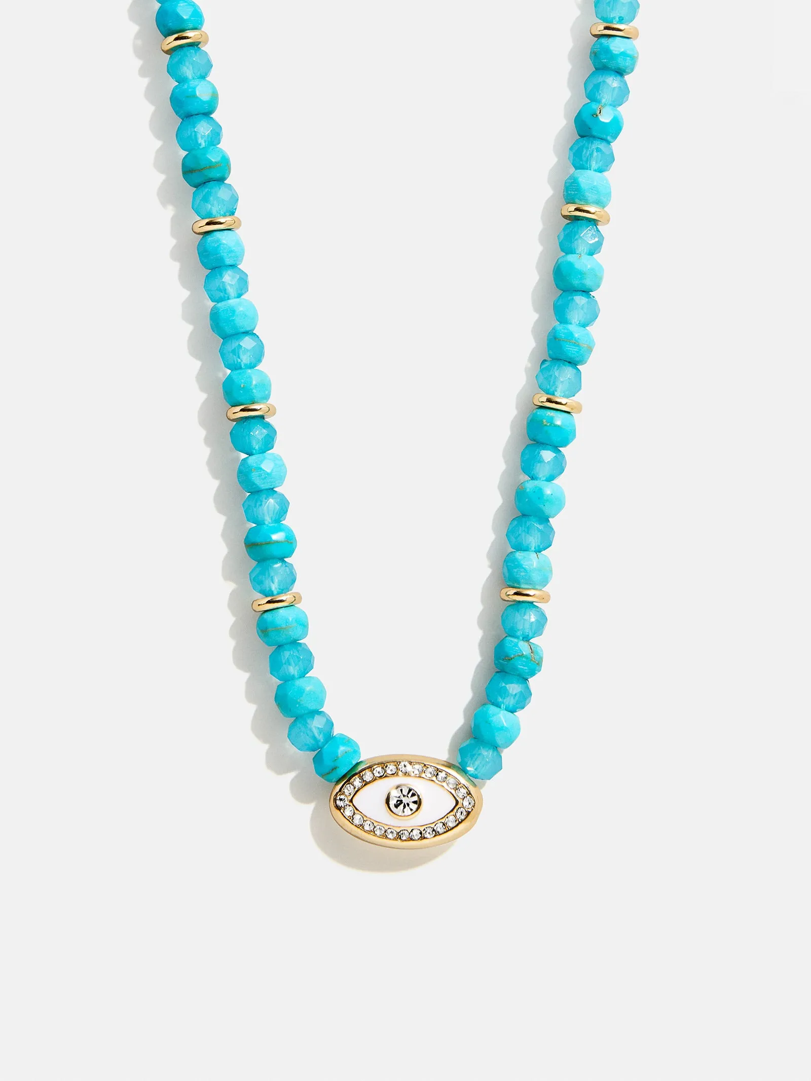 Positive View Semi-Precious Evil Eye Necklace - Turquoise sold by BaubleBar