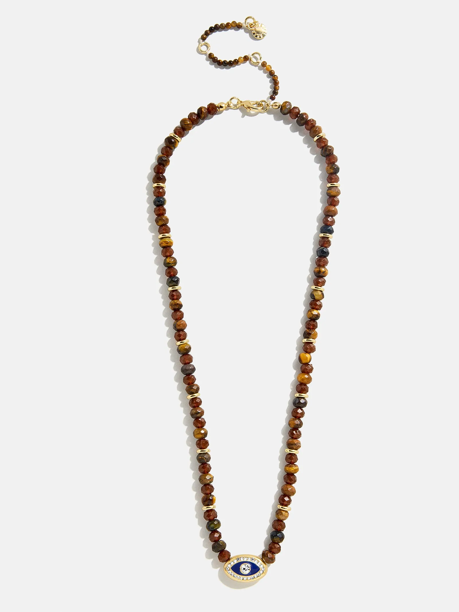 Positive View Semi-Precious Evil Eye Necklace - Tiger's Eye sold by BaubleBar product image thumbnail 3