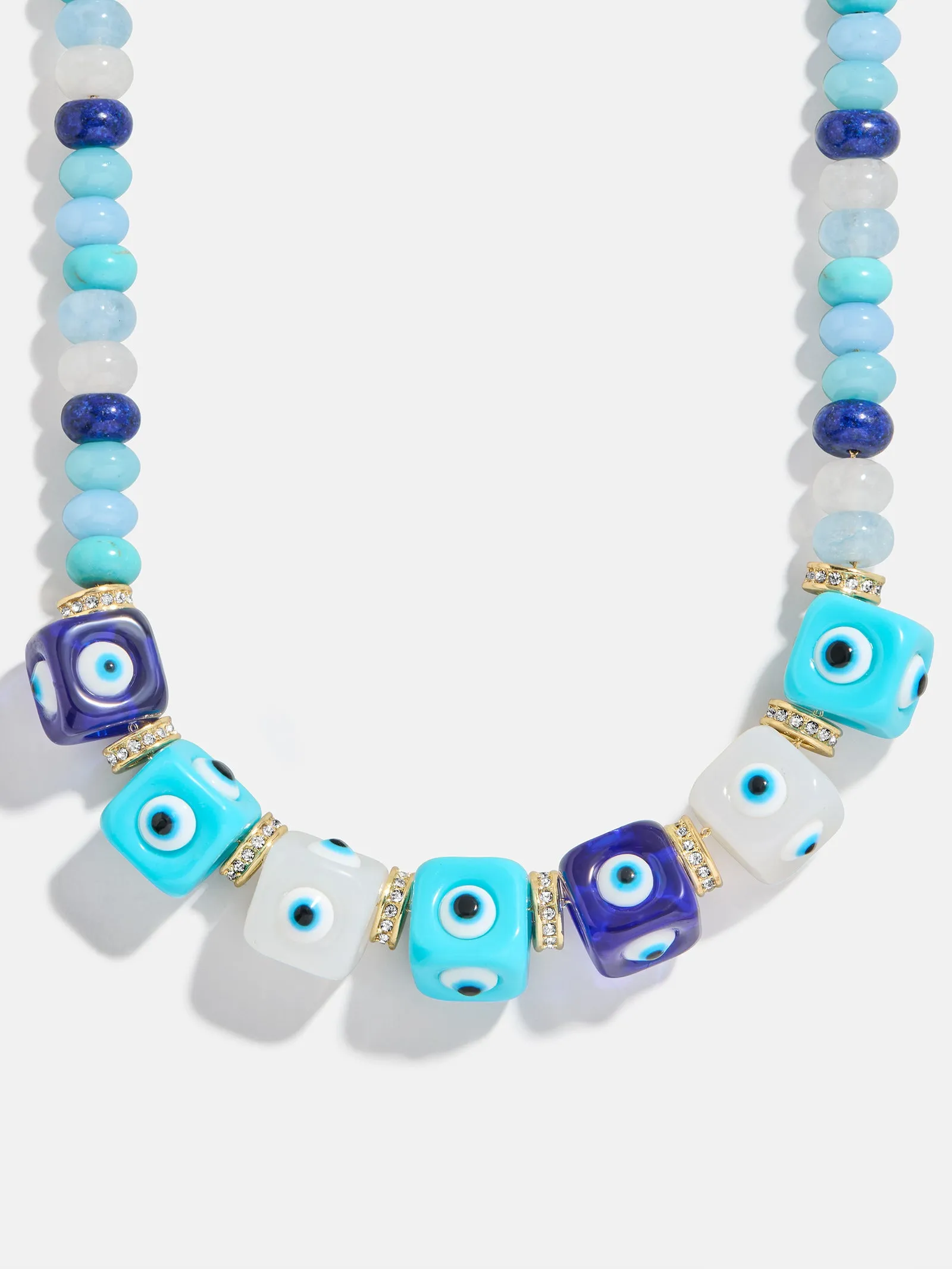 Ojo Semi-Precious Evil Eye Necklace - Blue Multi sold by BaubleBar