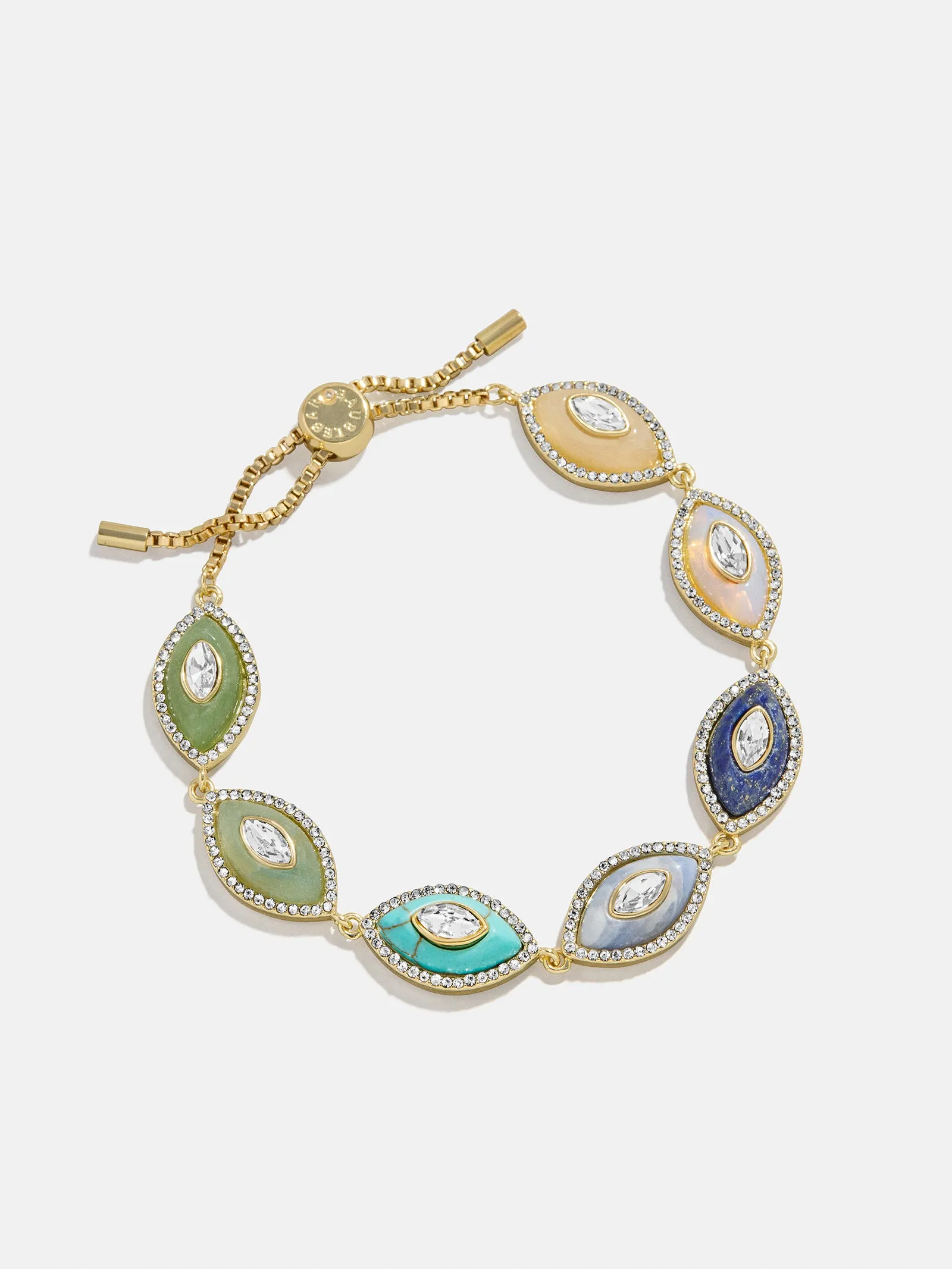 Bright Eye Semi-Precious Bracelet - Gold/Blue sold by BaubleBar product image thumbnail 3