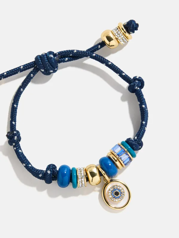 Eye Candy Evil Eye Paracord Bracelet - Navy sold by BaubleBar