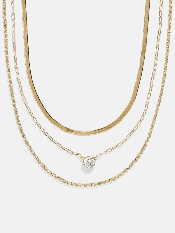 Kendall 14K Gold Layered Necklace - Kendall 14K Gold Layered Necklace sold by BaubleBar