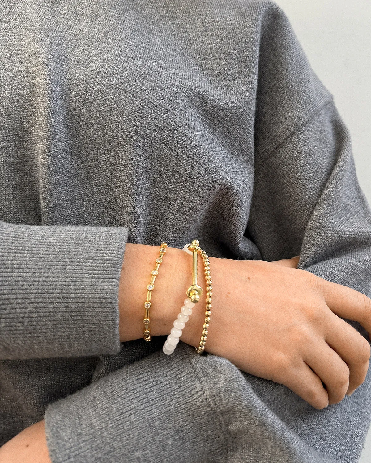 Eileen Beaded Bracelet - Pink Multi sold by BaubleBar product image thumbnail 2