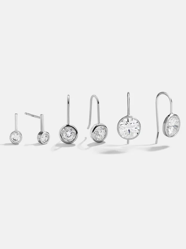 Fallon Sterling Silver Earring Set - Silver sold by BaubleBar