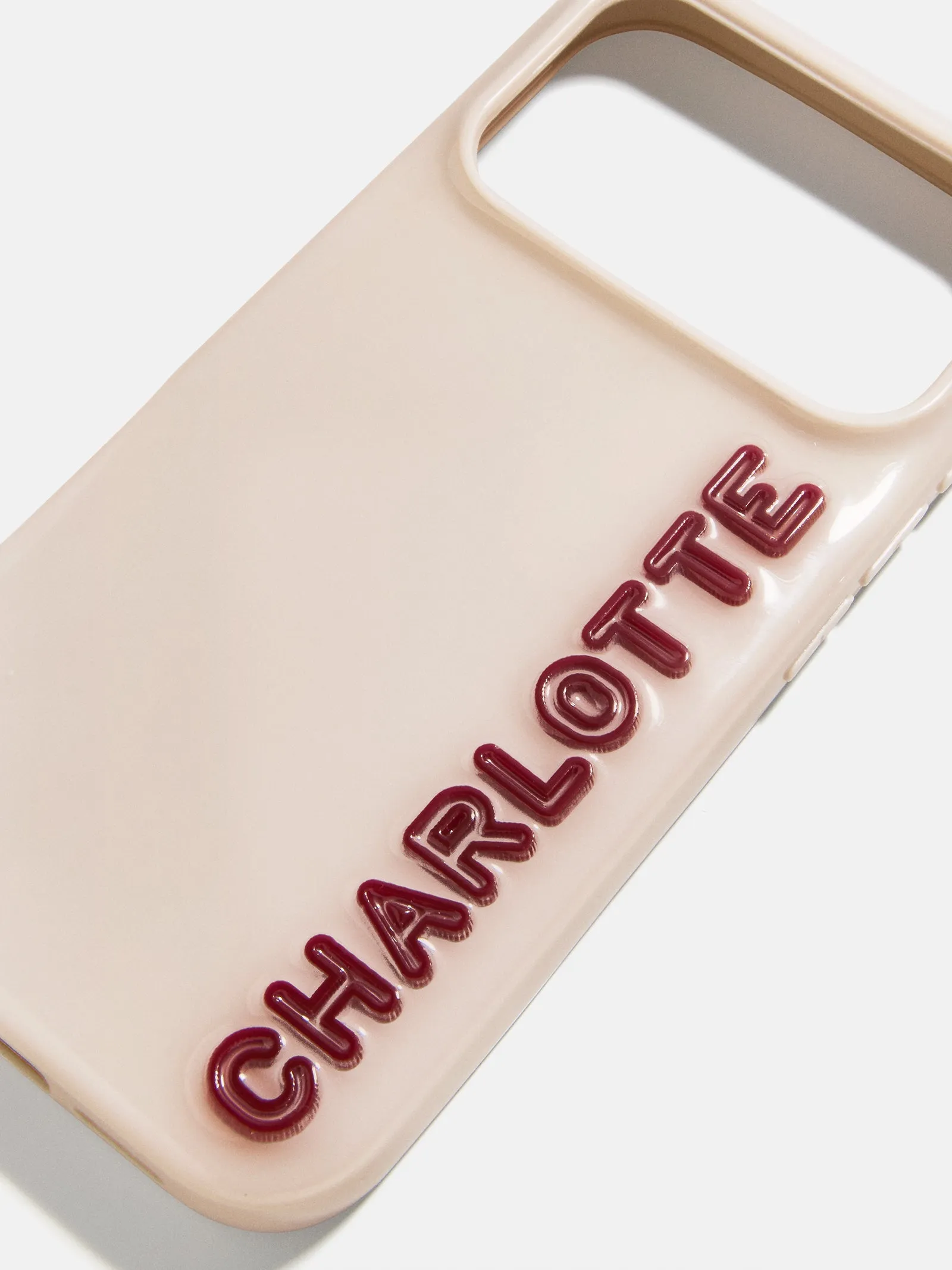 Fine Line Custom iPhone Case - Beige/Maroon sold by BaubleBar product image thumbnail 2