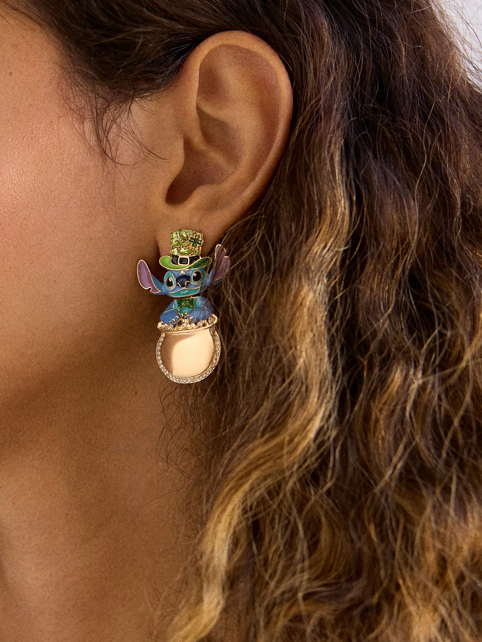 Disney Stitch St. Patrick’s Day Earrings - Stitch sold by BaubleBar product image thumbnail 2