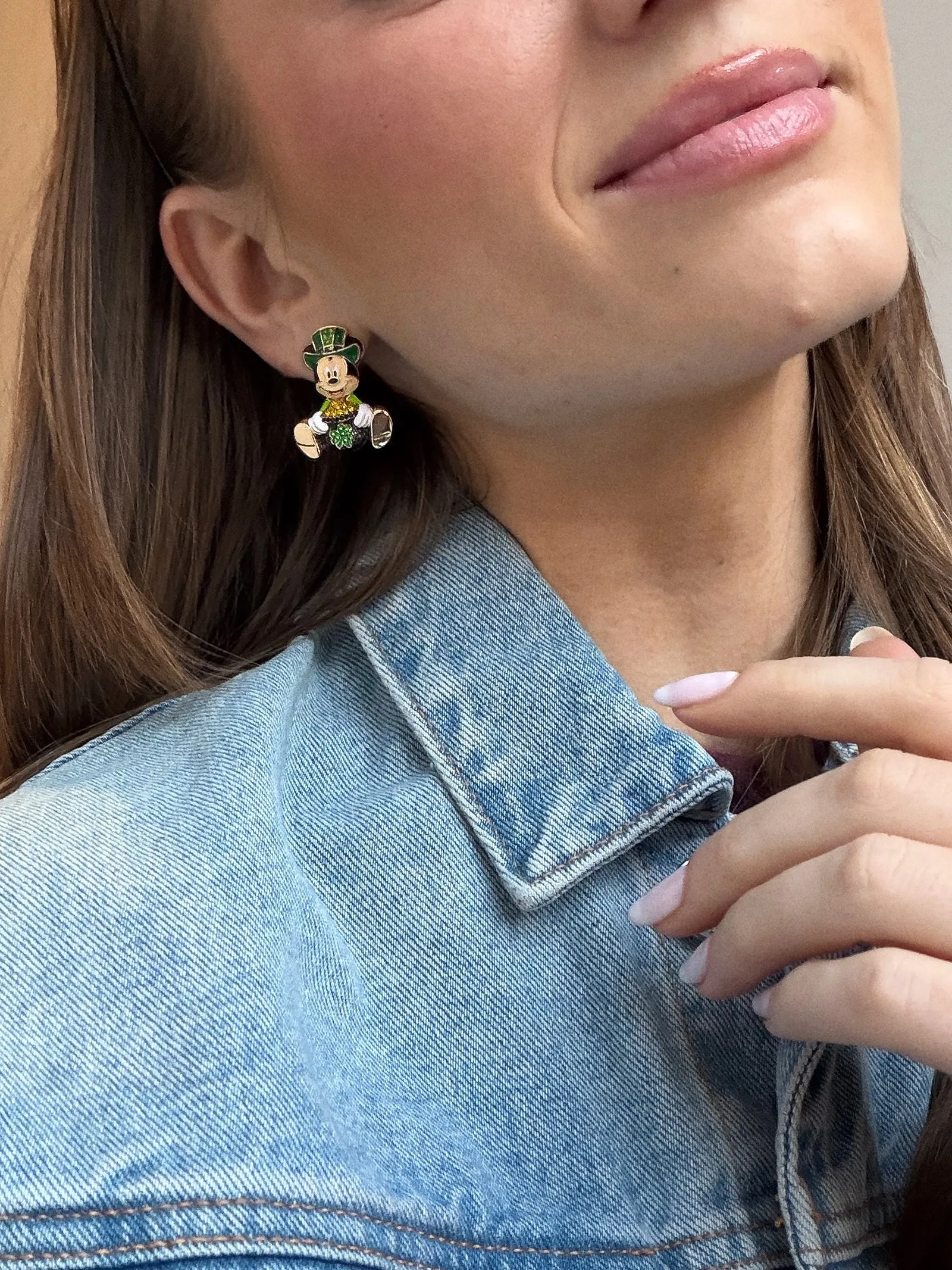 Disney Mickey Mouse St. Patrick’s Day Earrings - Mickey Mouse sold by BaubleBar product image thumbnail 2