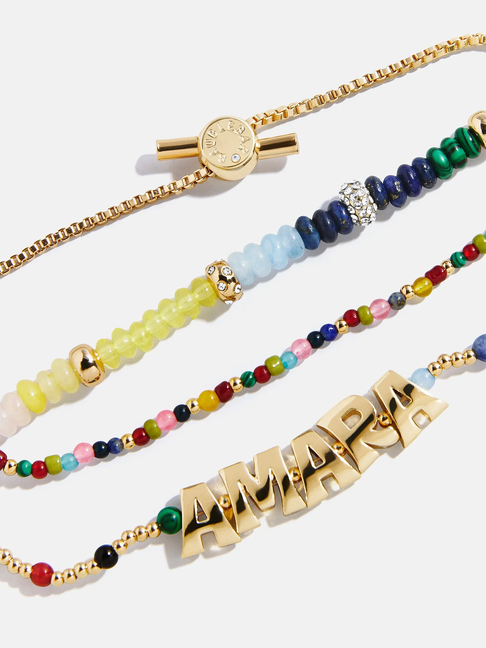 Rowan Semi-Precious Custom Layered Bracelet - Barcelona sold by BaubleBar product image thumbnail 4