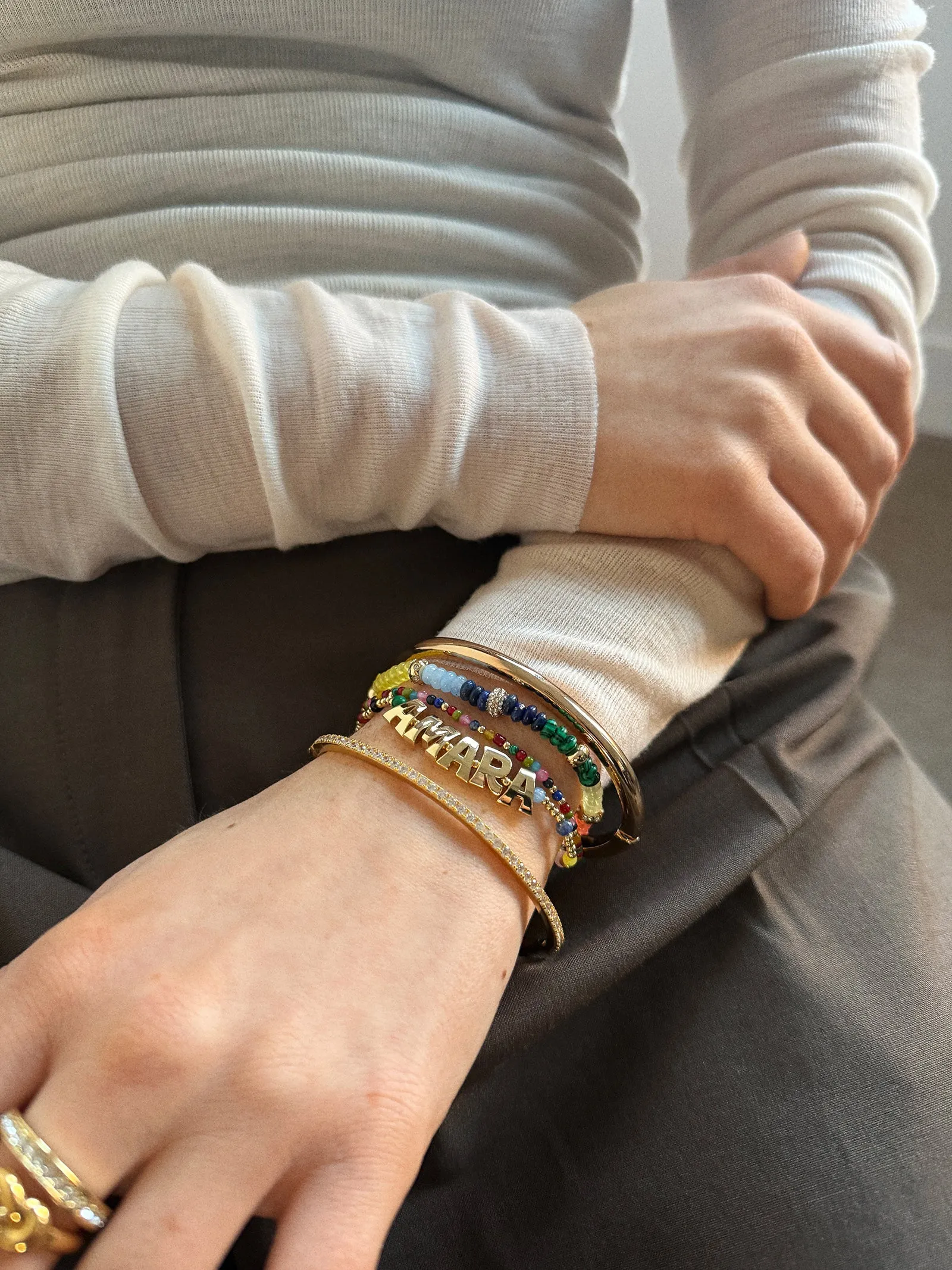 Rowan Semi-Precious Custom Layered Bracelet - Barcelona sold by BaubleBar product image thumbnail 2