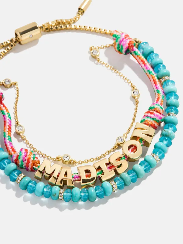 Rowan Semi-Precious Custom Layered Bracelet - Bora Bora sold by BaubleBar