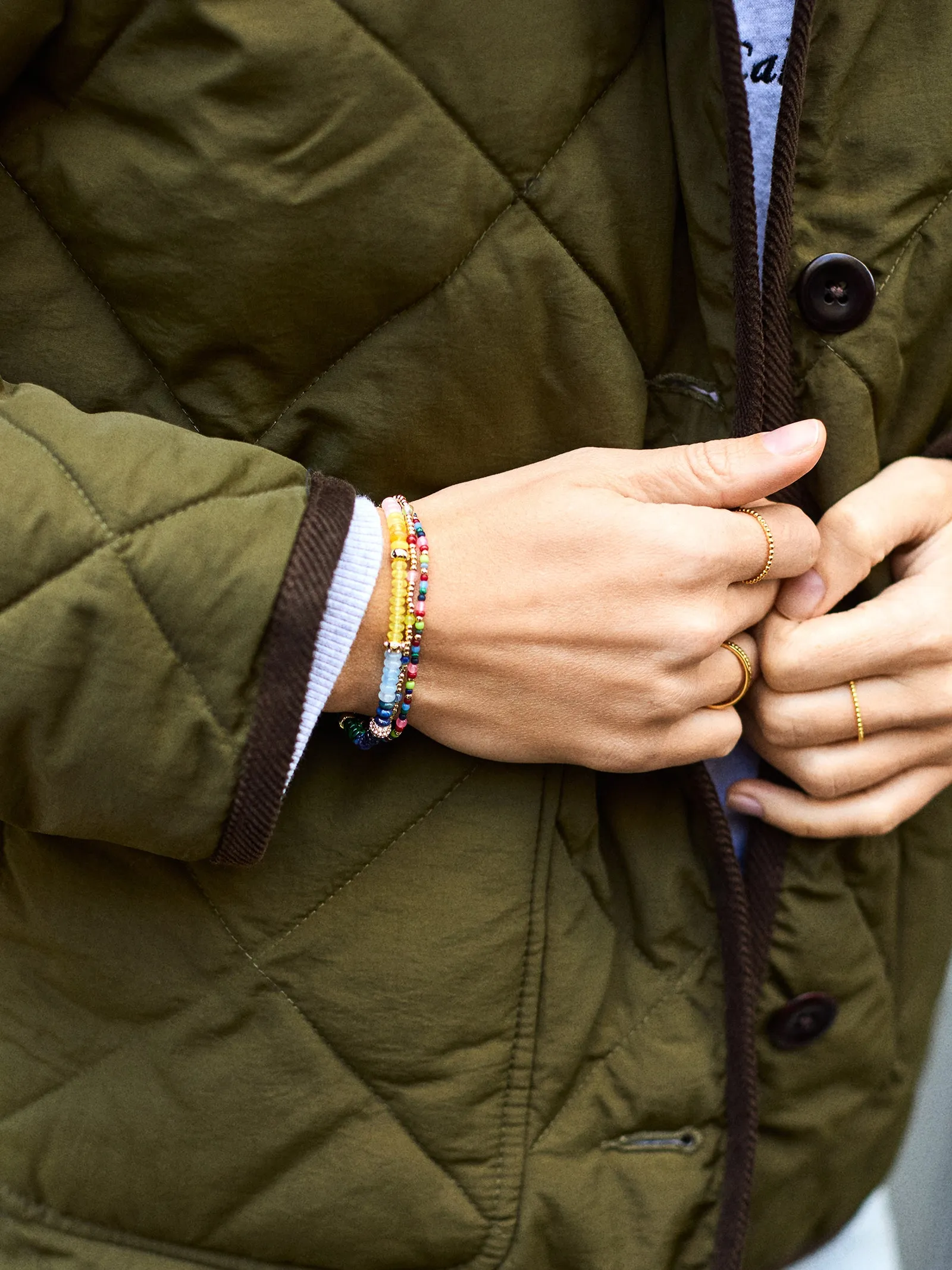 Rowan Semi-Precious Layered Bracelet - Barcelona sold by BaubleBar product image thumbnail 2