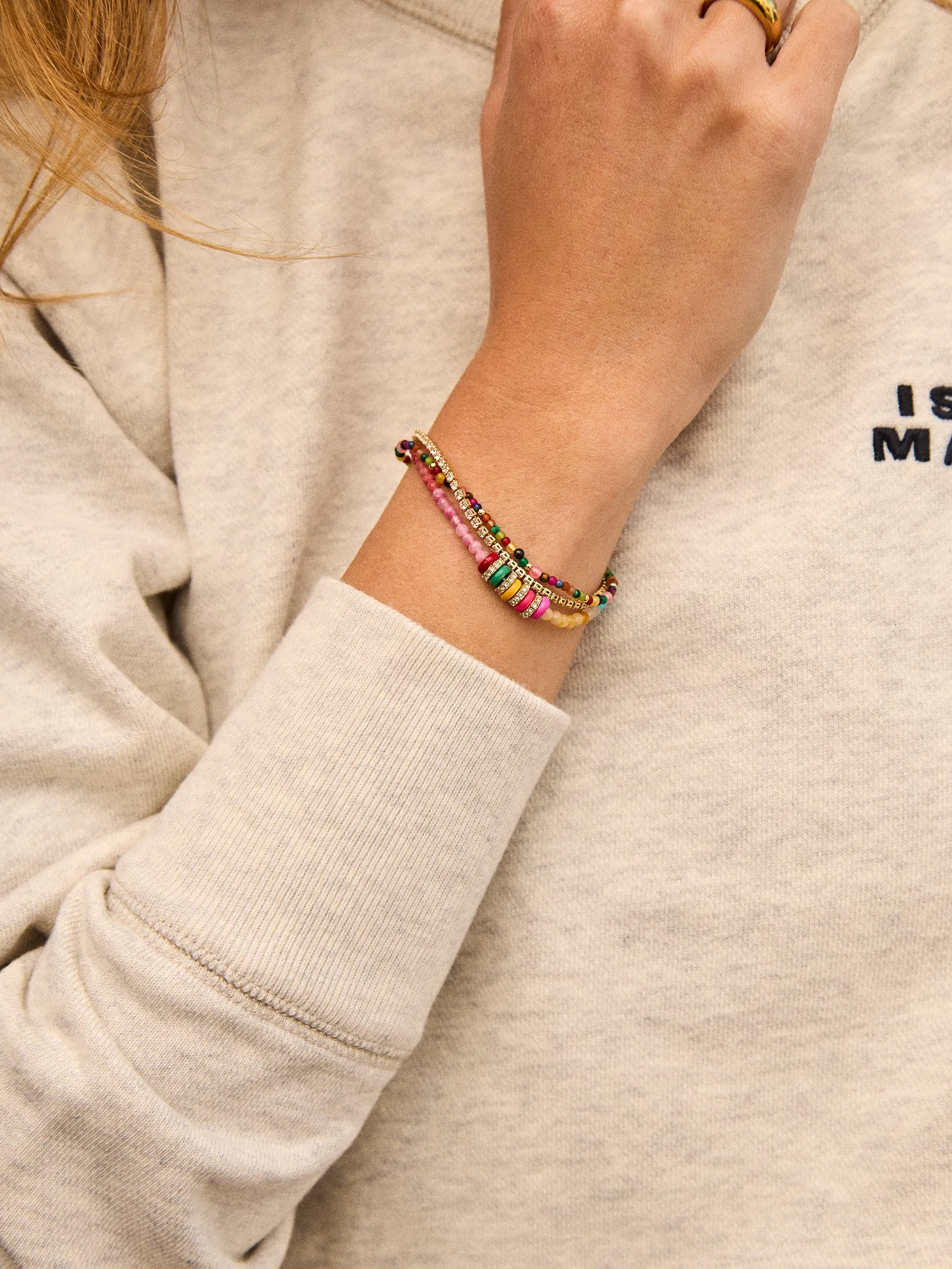 Rowan Semi-Precious Layered Bracelet - Sao Paulo sold by BaubleBar product image thumbnail 2