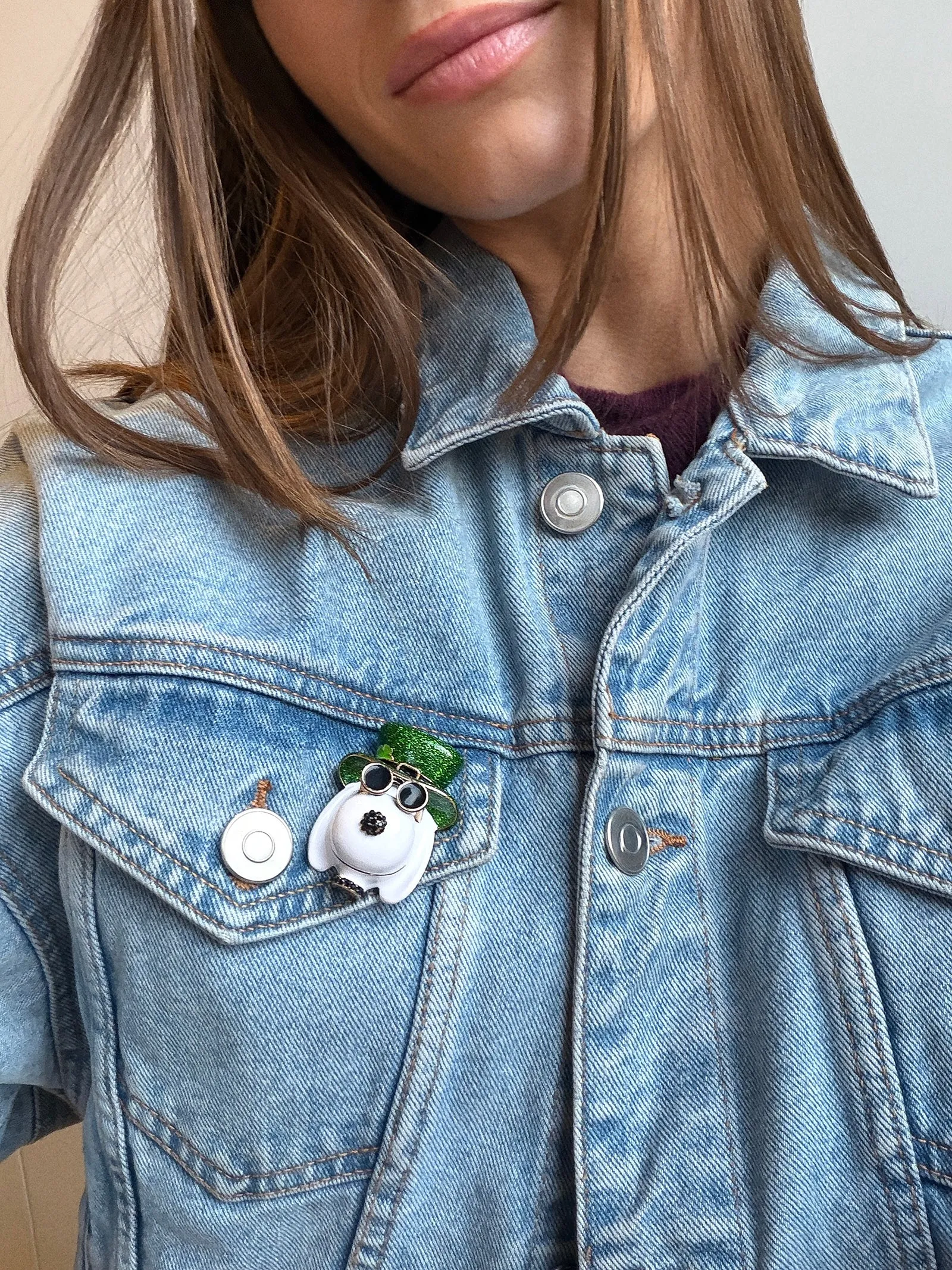 Peanuts Snoopy St. Patrick’s Day 3D Pin - Snoopy sold by BaubleBar product image thumbnail 2