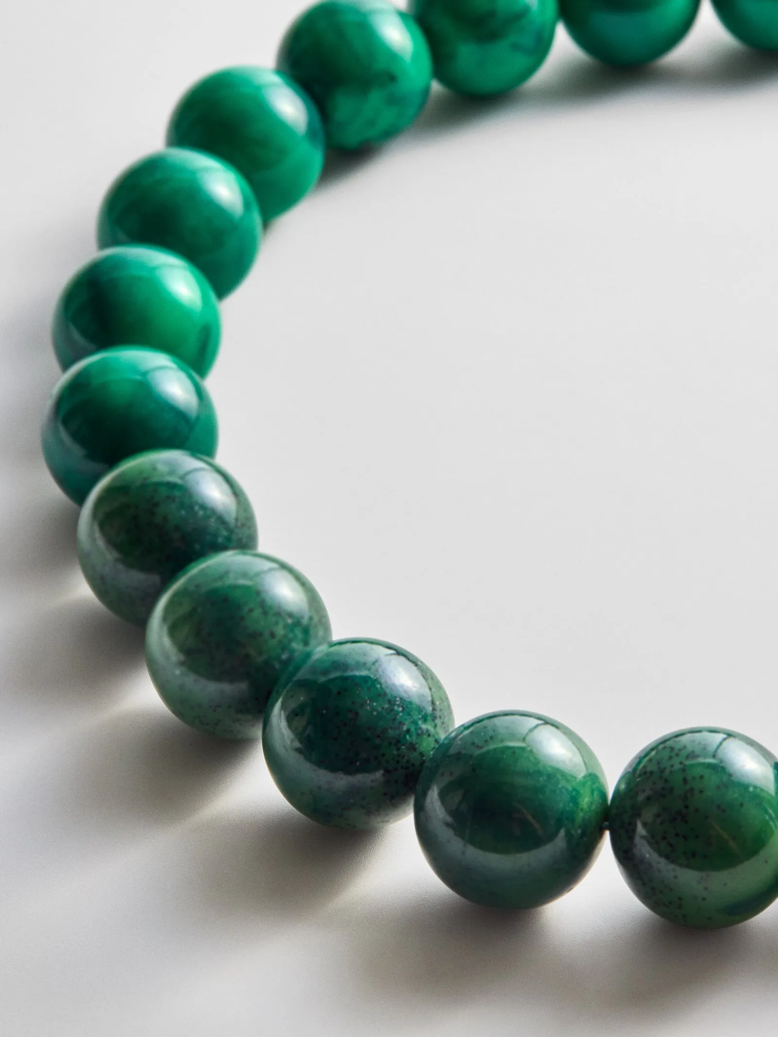 Jane Beaded Necklace - Striped Malachite sold by BaubleBar product image thumbnail 3