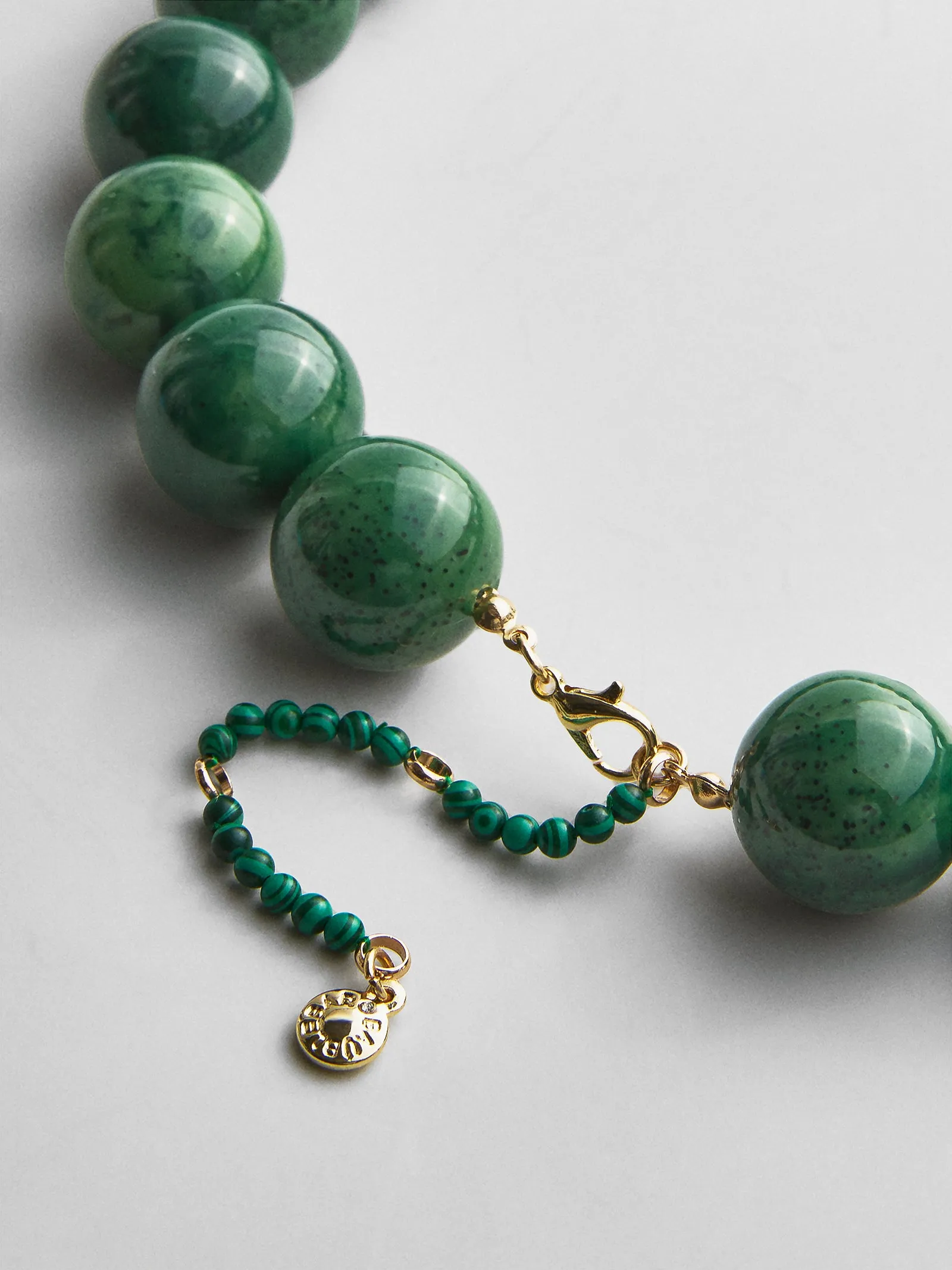 Jane Beaded Necklace - Smoky Malachite sold by BaubleBar product image thumbnail 4
