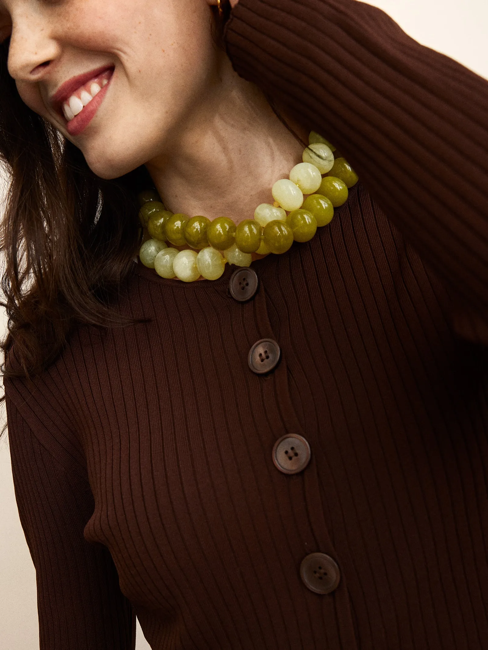 Joan Semi-Precious Necklace - Ivory Quartz sold by BaubleBar product image thumbnail 2