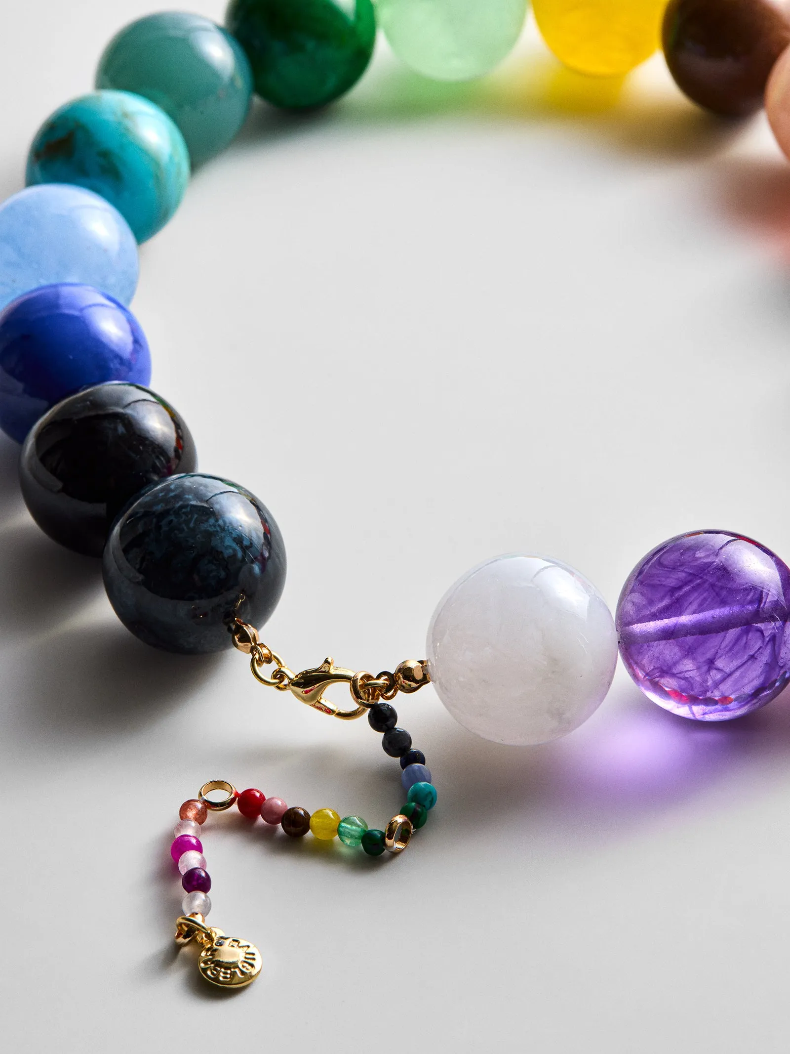 Jane Beaded Necklace - Rainbow sold by BaubleBar product image thumbnail 4