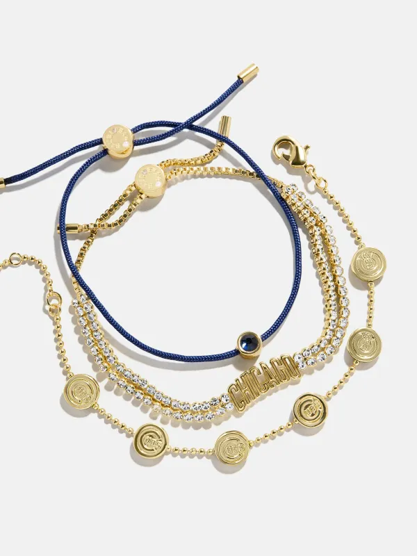 MLB Bracelet Set - Chicago Cubs sold by BaubleBar