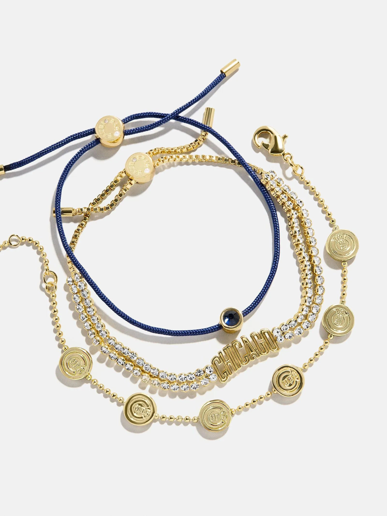 MLB Bracelet Set - Chicago Cubs sold by BaubleBar
