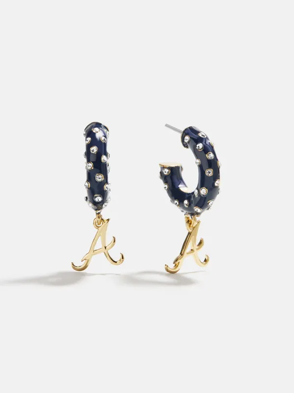 MLB Enamel Hoop Earrings - Atlanta Braves sold by BaubleBar