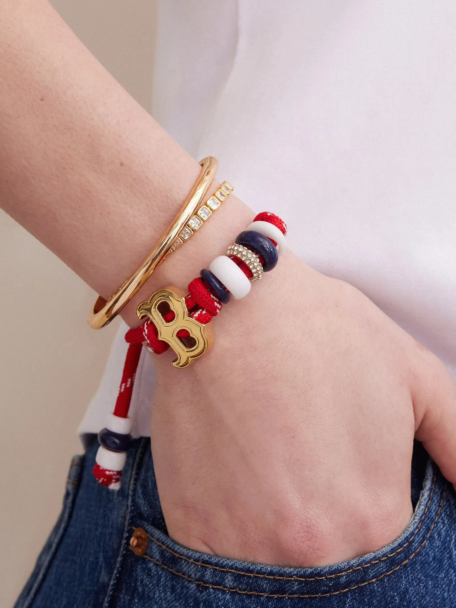 MLB Knotty Bracelet - Boston Red Sox sold by BaubleBar product image thumbnail 2