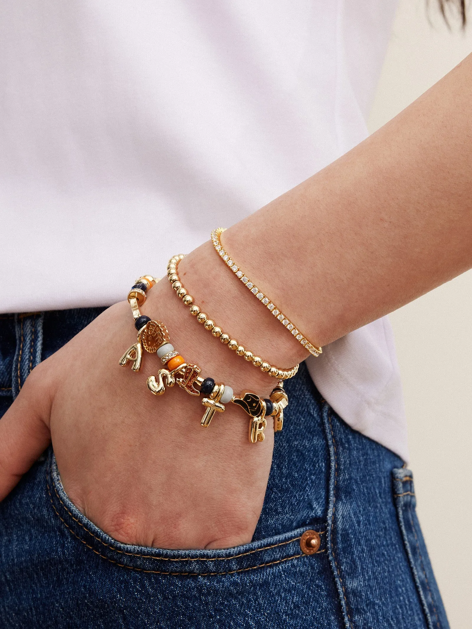 MLB Motif Beaded Bracelet - Houston Astros sold by BaubleBar product image thumbnail 2